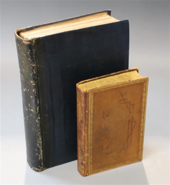 Parry, J.D. - An Historical and Descriptive Account of the Coast of Sussex, 8vo, rebound cloth, frontispiece fold-out